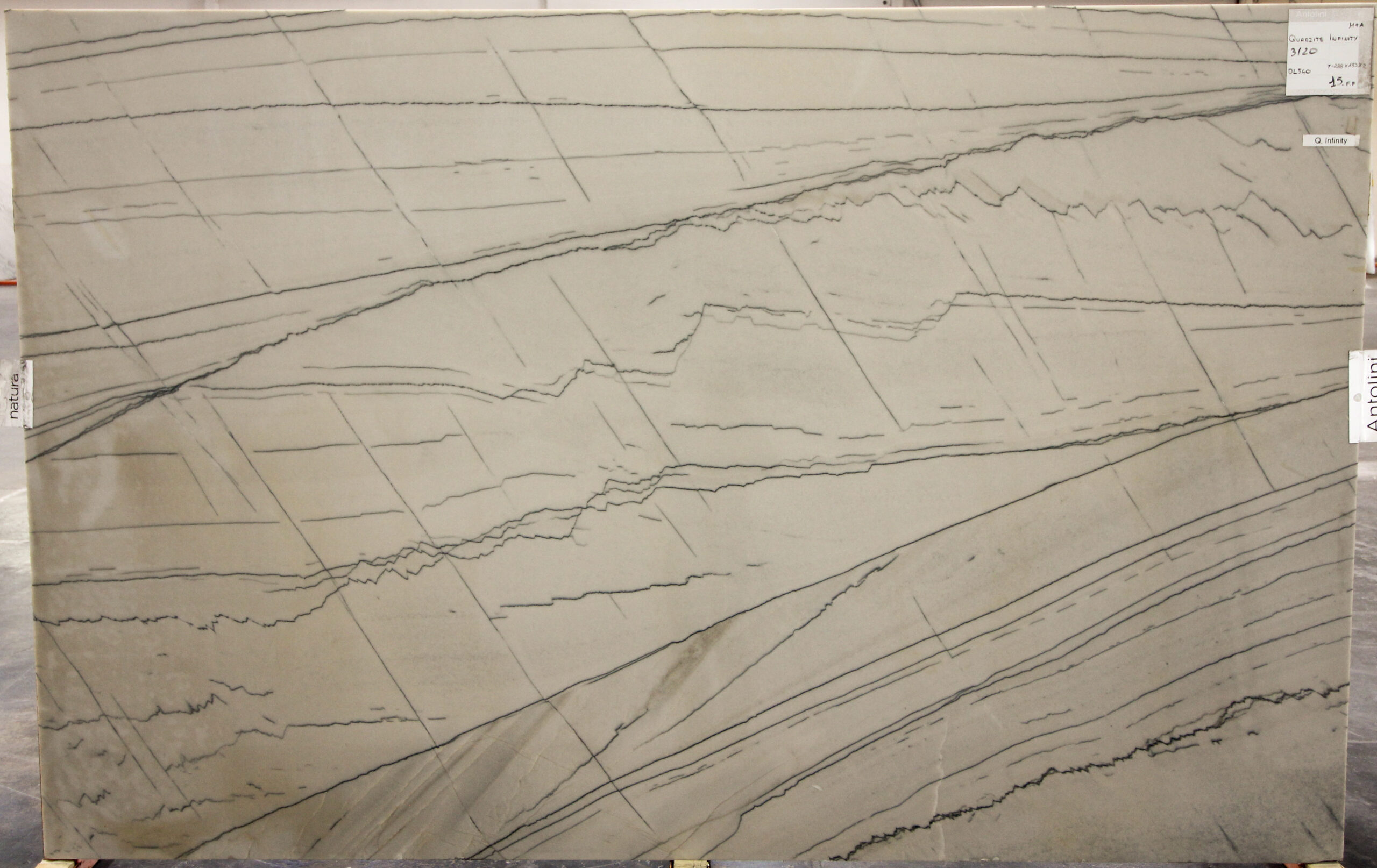 Quartzite Infinity Polished — installed