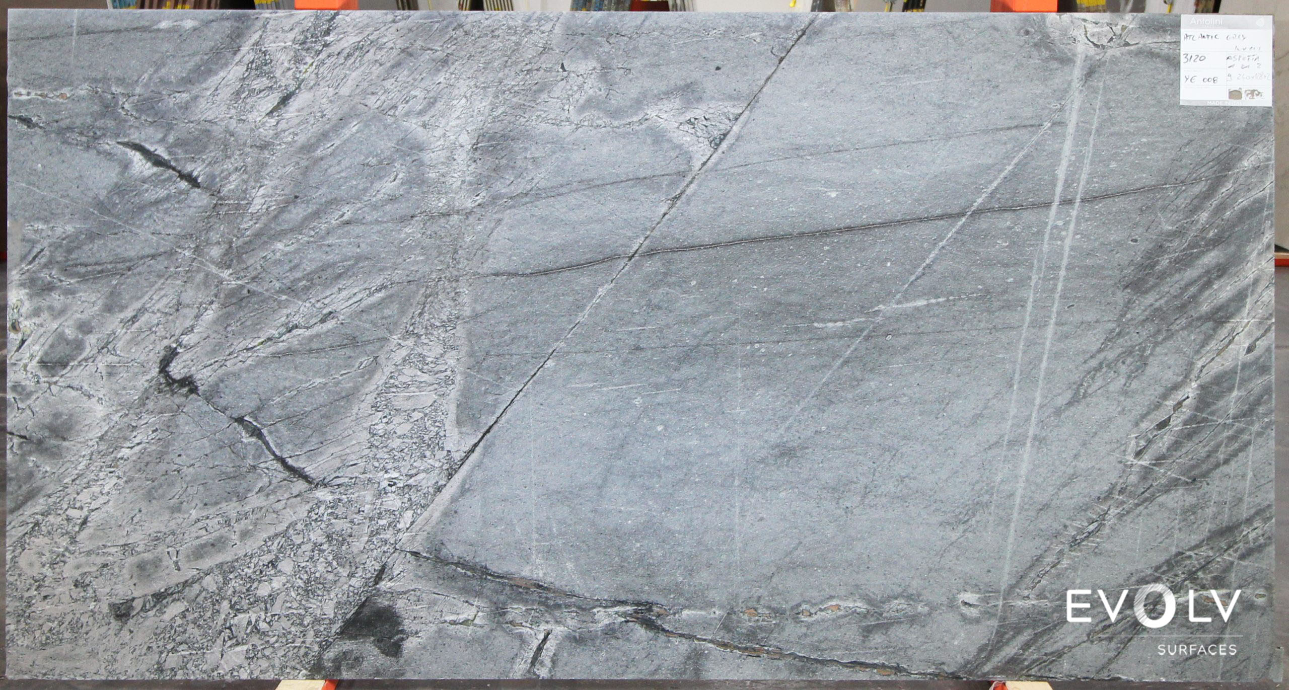 Atlantic Grey Polished — installed
