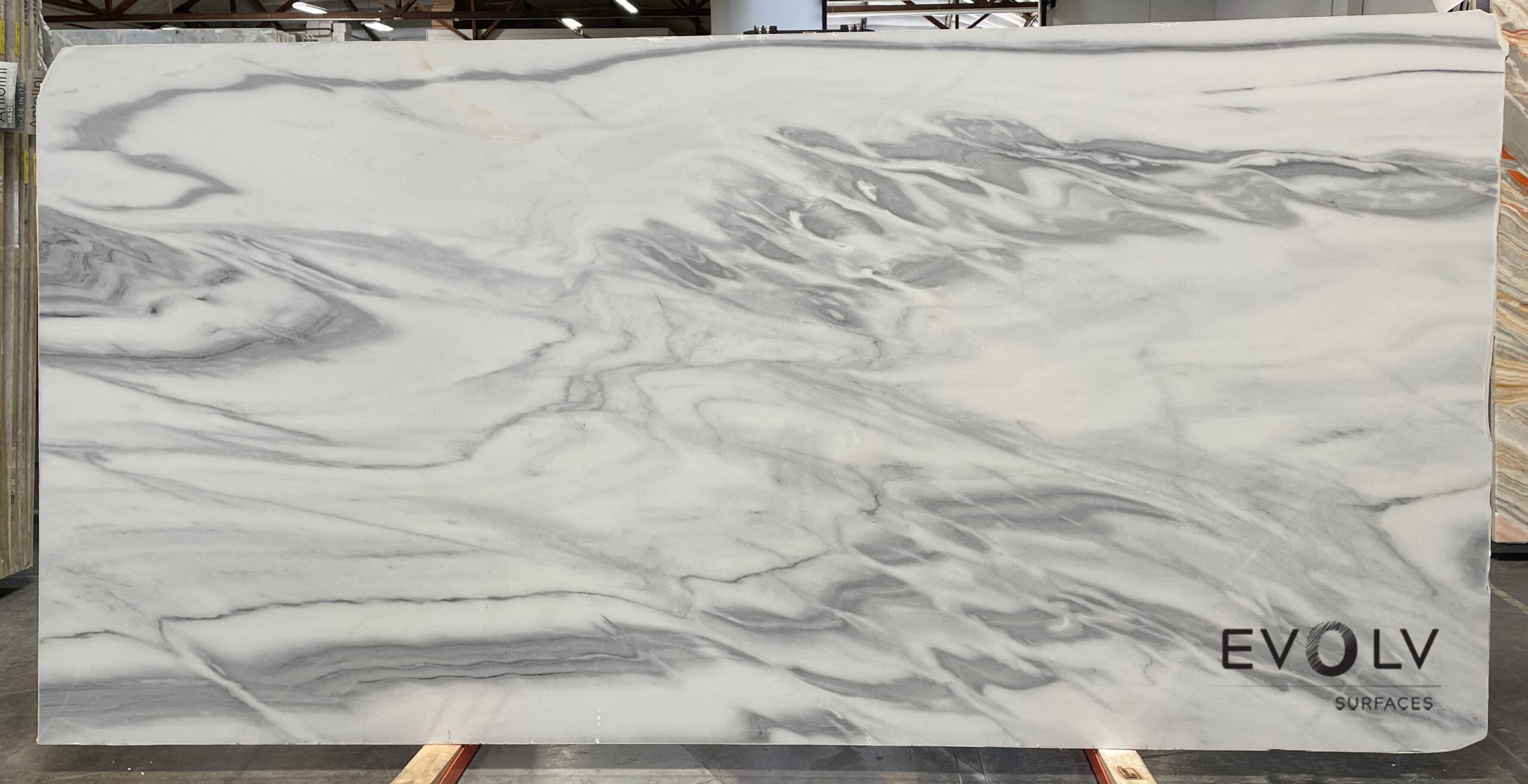 Bianco Lasa Covelano Polished — installed
