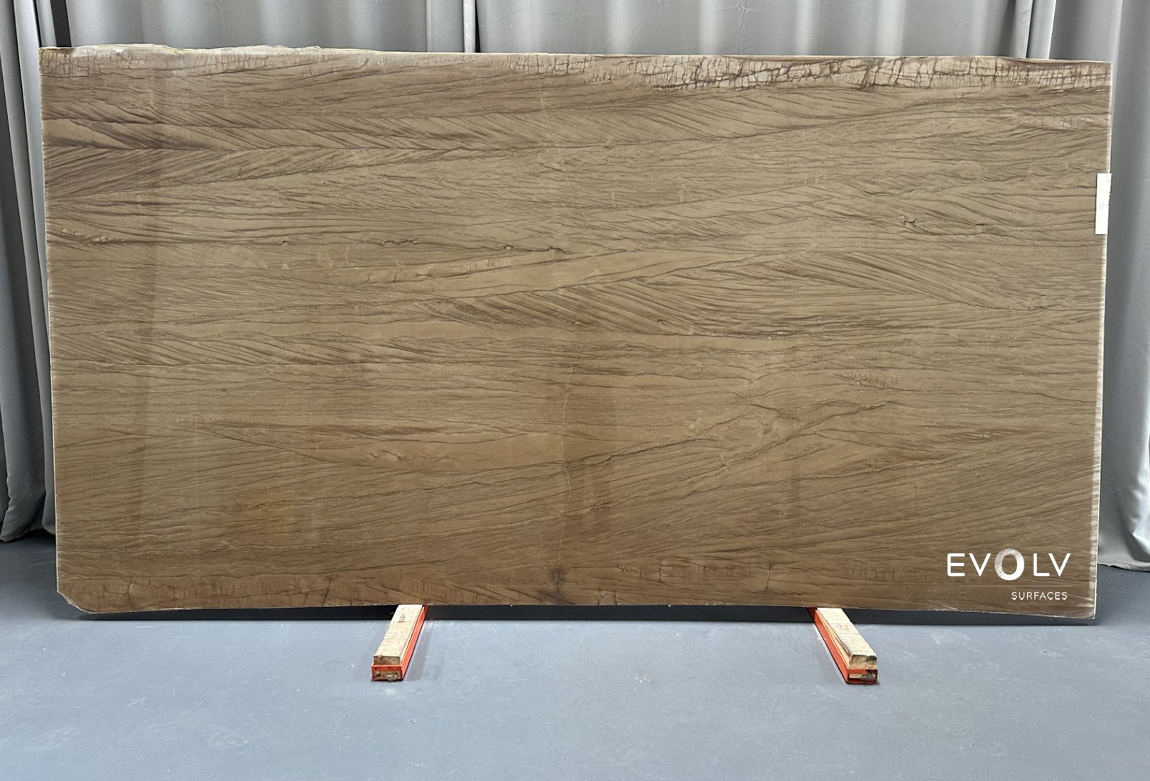 Quartzite Walnut Polished — installed
