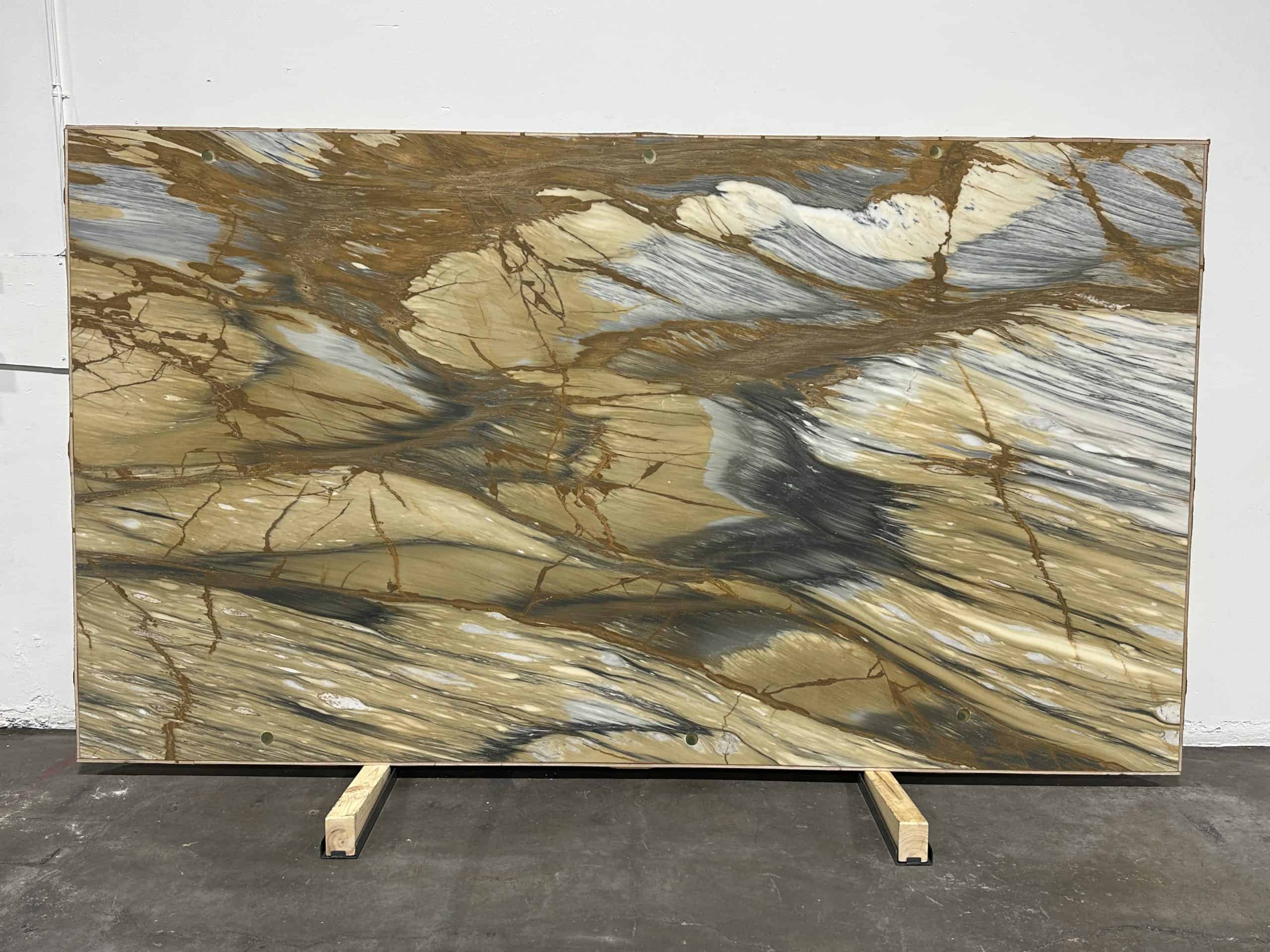 Calacatta Masso Leather — installed
