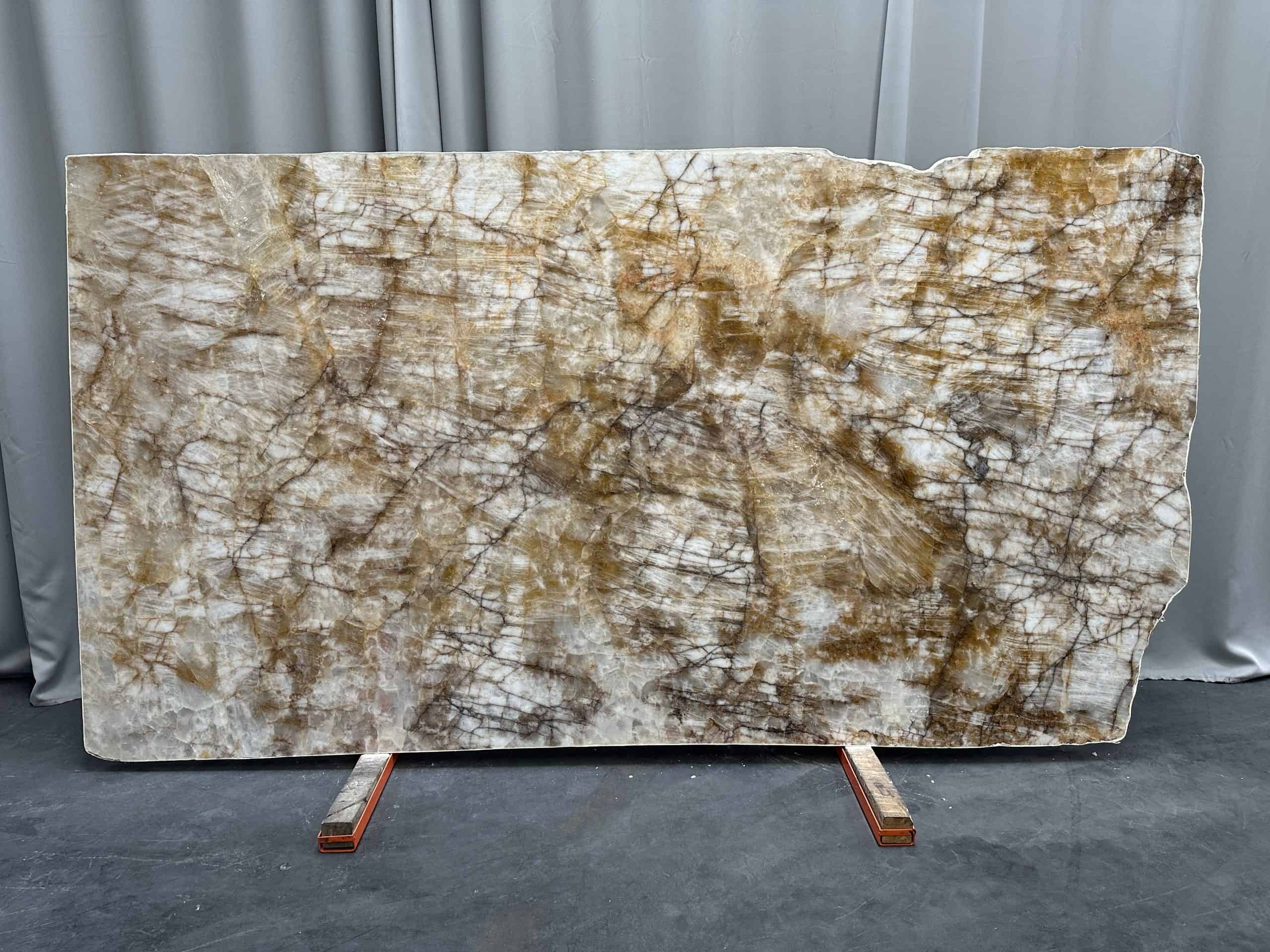 Cristallo Ambra Polished — installed