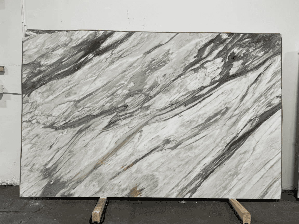 Calacatta Manhattan Honed — installed